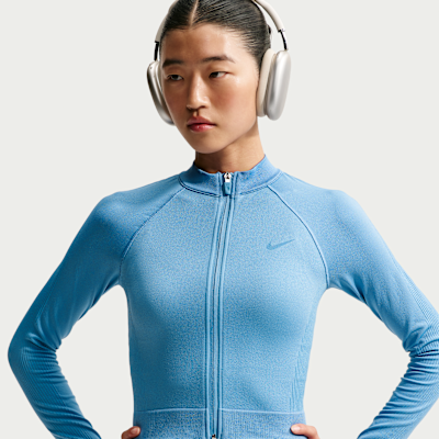 Nike Pro Women's Full-Zip Training Top. Nike ID